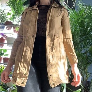 Tan anorak jacket size small